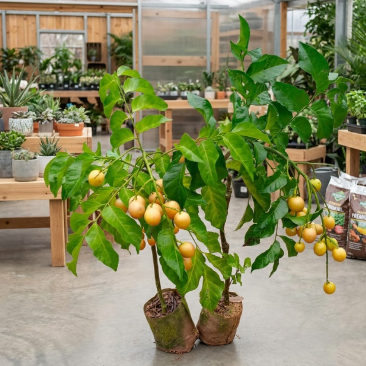 Wampee Fruit Tree Live Plant 2-3ft tall – Sweet Tropical Wampi (Clausena lansium) for Home Garden