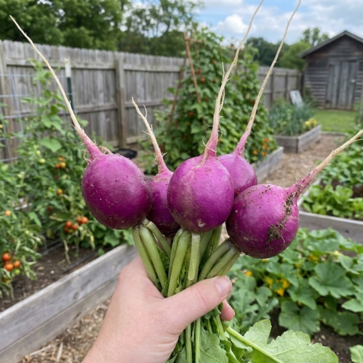 Colorful Radish Seeds – Purple Plum & Watermelon Radish