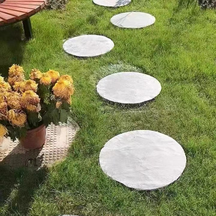 2 Packs Natural Bluestone Stepping Stones – Irregular Garden Paving Slabs, Decorative Footpath Stones for Lawns, Courtyards, and Villas