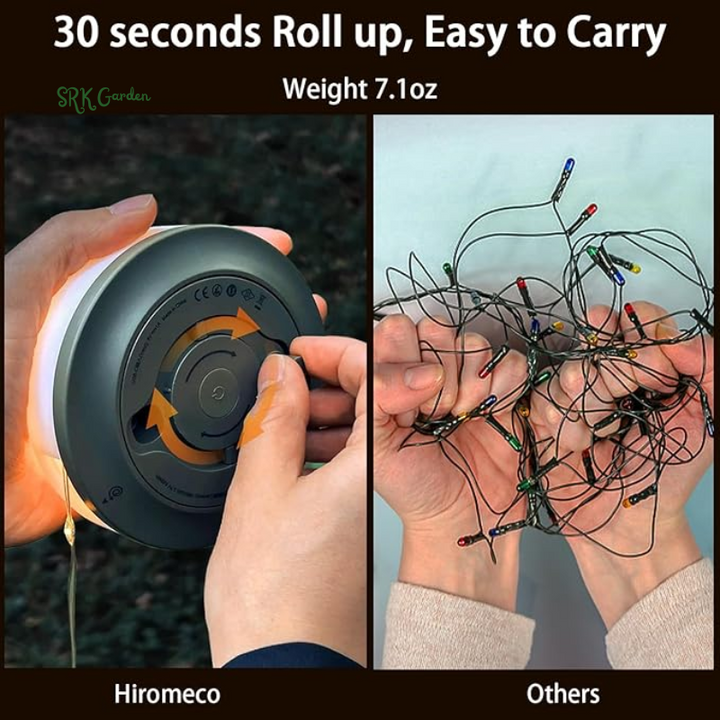 Camping Lights String 5 Lighting Modes, Quick 30s Recovery, Durable and Waterproof