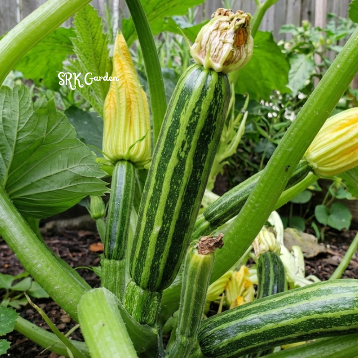 20+ Cocozelle Summer Squash Zucchini Seeds