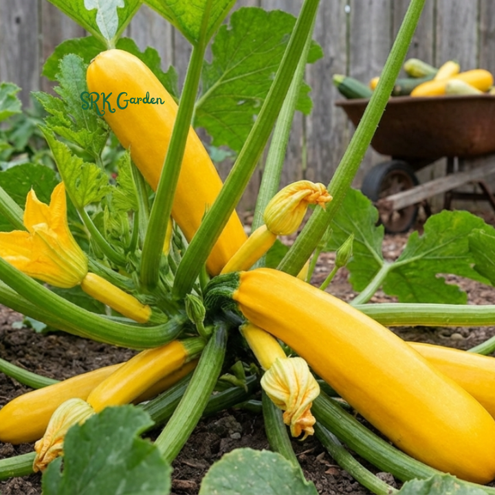 25+ Golden Zucchini Summer Squash Seeds