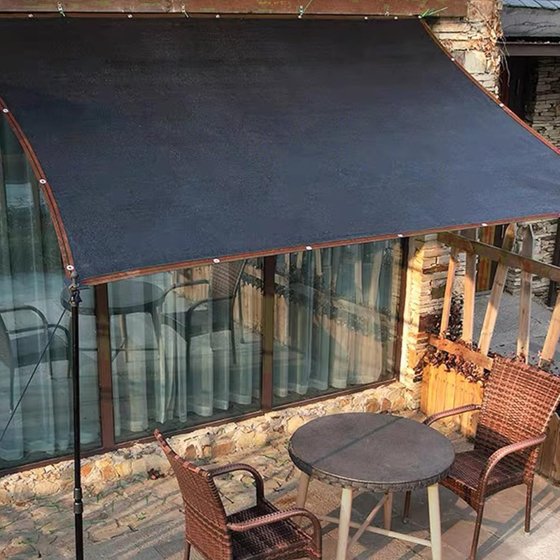 Black Shade Cloth, 10 x 20 FT Durable Mesh Tarp with Grommets, Garden Sunblock Shade Cloth