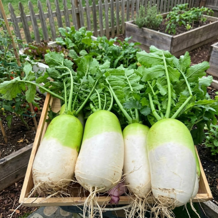 30+ Korean Radish Seeds, Cheong Du Hybrid, Kimchi Radish Seeds