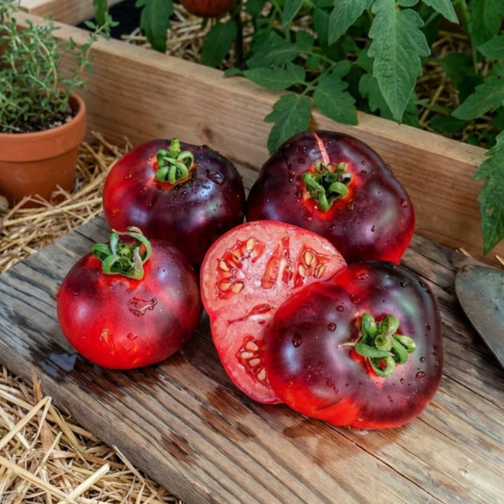 Black & Indigo Tomato Seeds – Black Cherry, Dancing with Smurfs & Indigo Apple