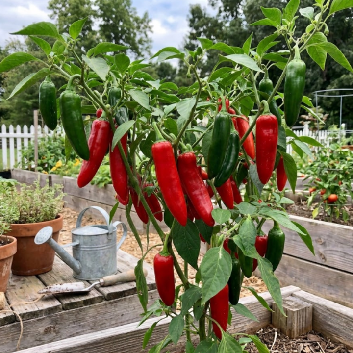Medium Hot Pepper Seeds – Jalapeño, Serrano & Red Hot Cherry Peppers, Heirloom Chili Seeds