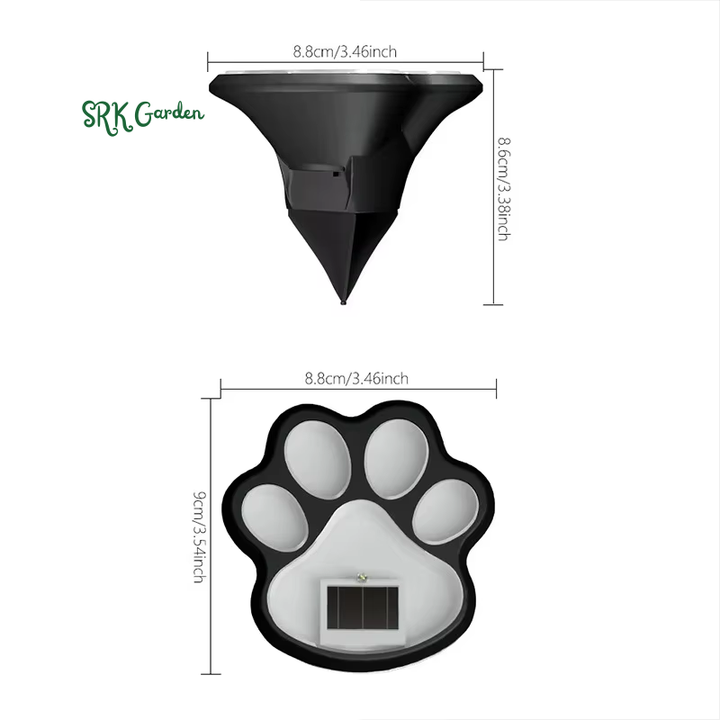 LED Solar Outdoor Light Waterproof Animal Paw Print Lamp for Garden Lawn Patio Summer Camping Home Decor