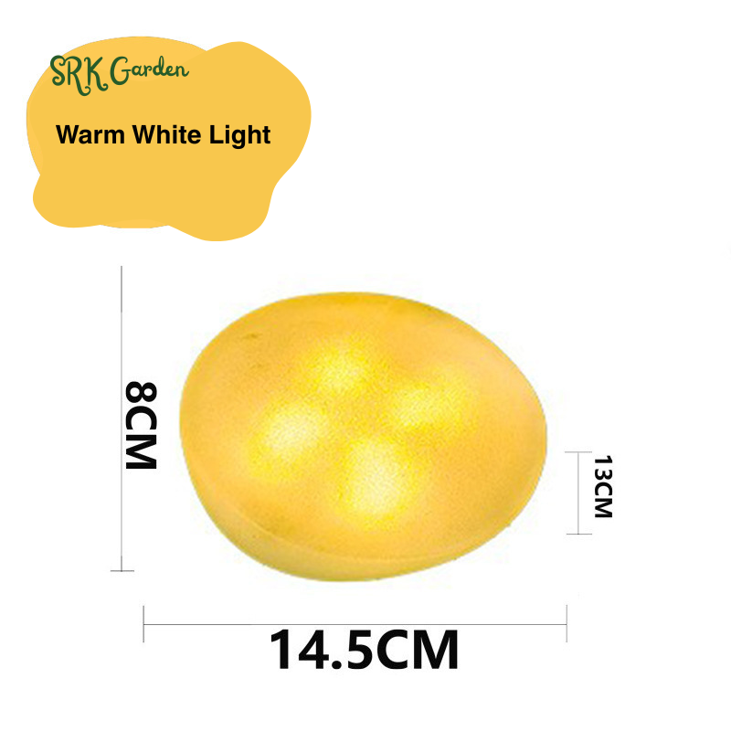Plastic Pebble Shape Decorative Rock Solar Garden Lights Outdoor  Lights Waterproof
