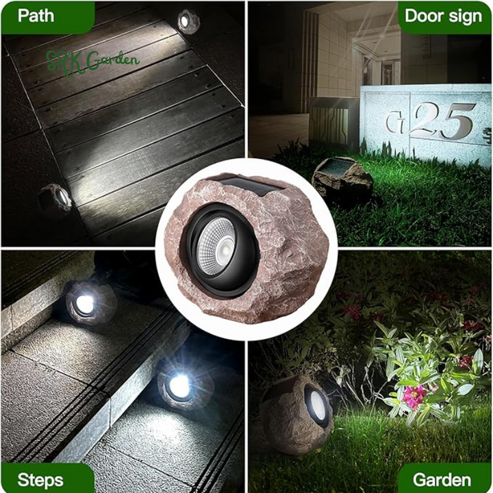 Timeflies Solar Spot Lights - Outdoor, Solar Powered Garden Lights for Paths, Sidewalks, Yards, Landscapes, Patios
