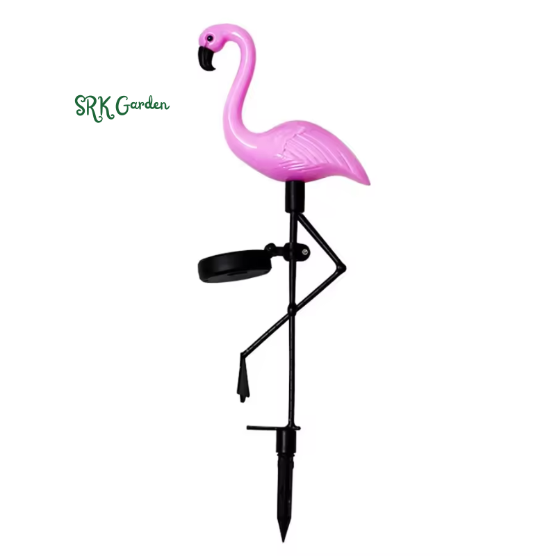 Solar Garden Light Creative Flamingo Landscape Lawn Lamps Waterproof Solar Pathway Courtyard Lights for Outdoor Lighting