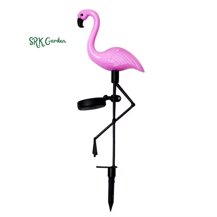 Solar Garden Light Creative Flamingo Landscape Lawn Lamps Waterproof Solar Pathway Courtyard Lights for Outdoor Lighting