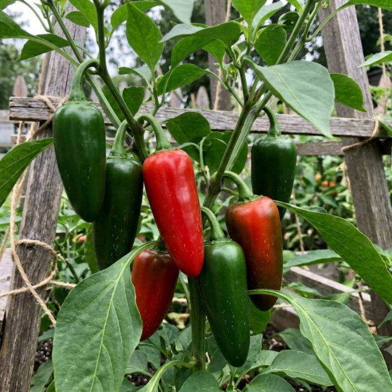 Medium Hot Pepper Seeds – Jalapeño, Serrano & Red Hot Cherry Peppers, Heirloom Chili Seeds