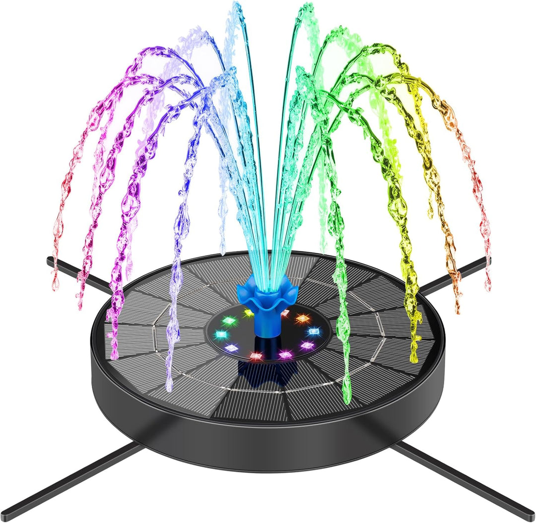 Solar Bird Bath Fountains Pump | Fountain with 6 Nozzle