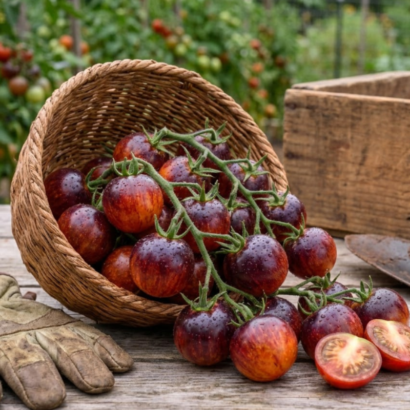 Black & Indigo Tomato Seeds – Black Cherry, Dancing with Smurfs & Indigo Apple